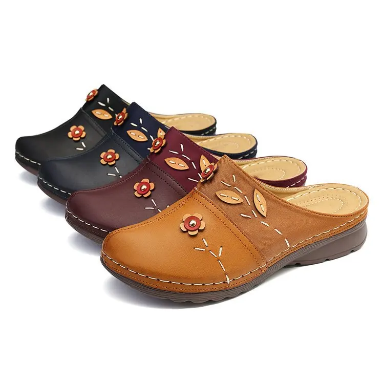 Shoes for Women, Summer Leather Slippers Comfort Work Clogs Slip on Loafers Antil Slip Beach Shoes Flowers Wedge Sandals
Shoes for Women, Summer Leather Slippers Comfort Work Clogs Slip on Loafers Antil Slip Beach Shoes Flowers Wedge Sandals