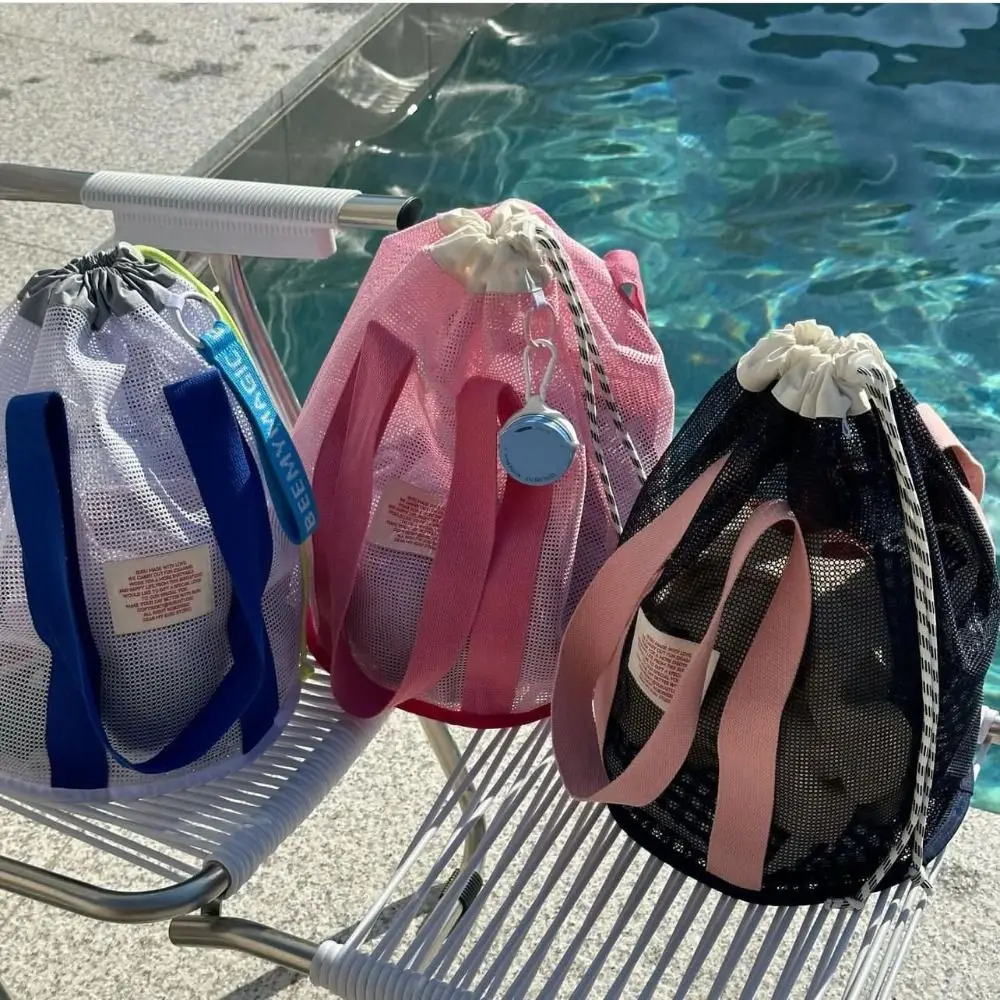 Reusable Ins Beach Net Bag Breathable with Handles Bathing Wash Pouch Quick Dry Drainage Swimming Mesh Tote Vacation
Reusable Ins Beach Net Bag Breathable with Handles Bathing Wash Pouch Quick Dry Drainage Swimming Mesh Tote Vacation