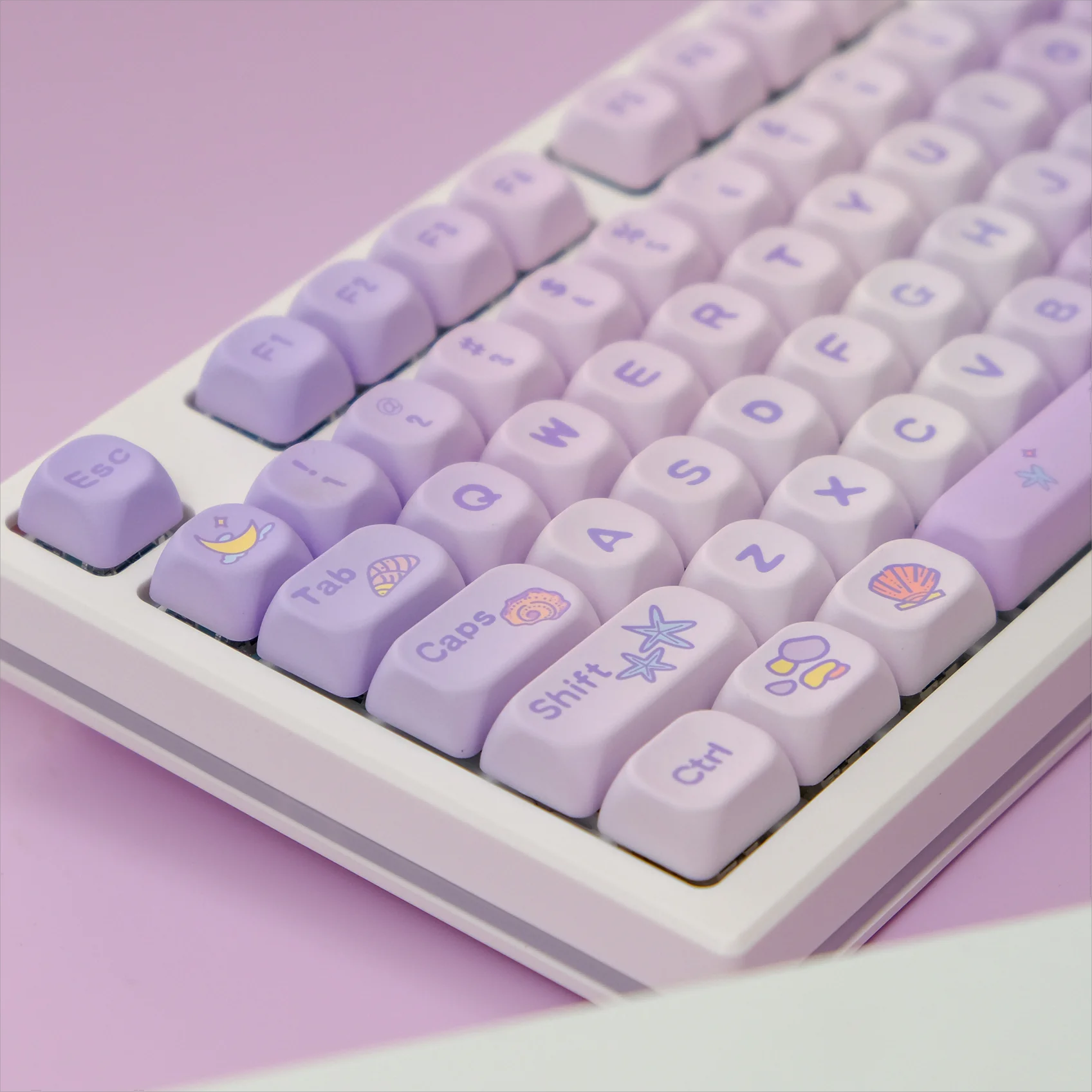 Purple Shell Keycaps QX3 Profile Square Sublimation Keycap for Mechanical Keyboard Keyboards Accessories Gift for Girl
Purple Shell Keycaps QX3 Profile Square Sublimation Keycap for Mechanical Keyboard Keyboards Accessories Gift for Girl