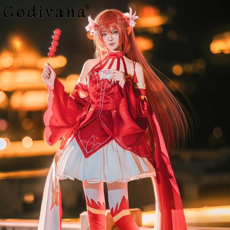 Halloween Uniform Princess Dress Set Women's Headwear Sock Accessories Red Cosplay Suits Female Anime Carnival Dress
Halloween Uniform Princess Dress Set Women's Headwear Sock Accessories Red Cosplay Suits Female Anime Carnival Dress