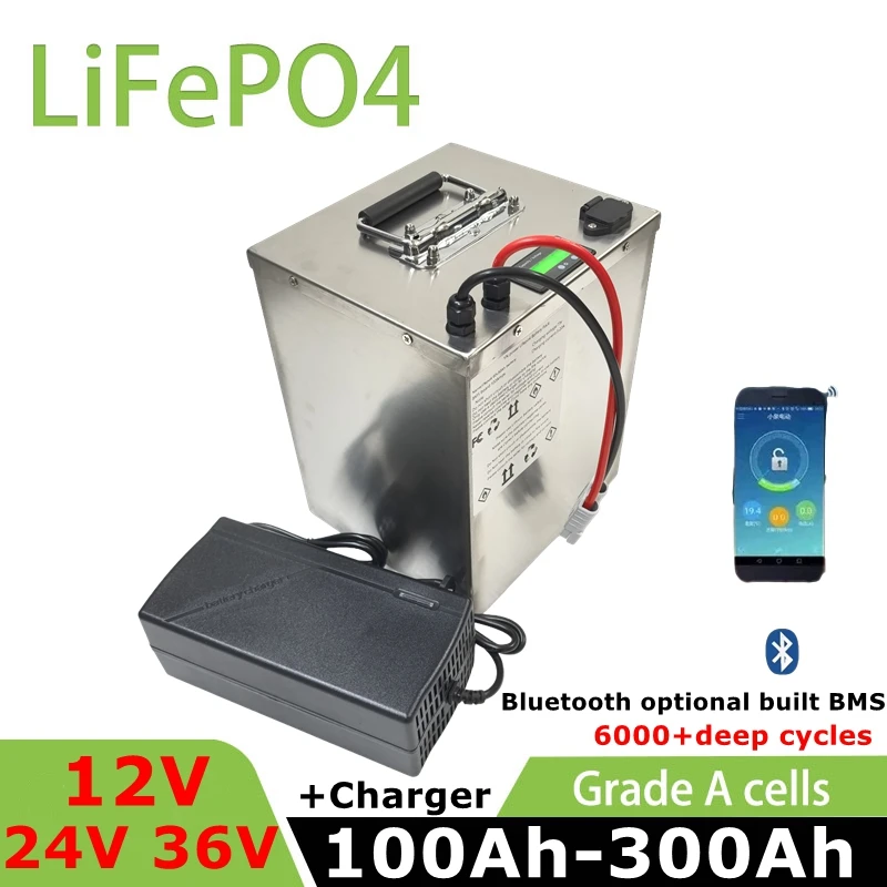 LiFepo4 24V 100Ah 200Ah 12V 250Ah 280Ah 300Ah 36V 260Ah 280Ah 300Ah Lithium Battery for Boat Propeller Yachts Solar System
LiFepo4 24V 100Ah 200Ah 12V 250Ah 280Ah 300Ah 36V 260Ah 280Ah 300Ah Lithium Battery for Boat Propeller Yachts Solar System