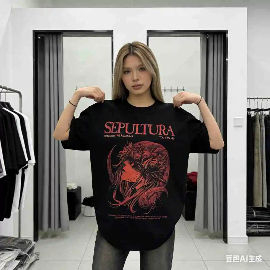 Футболка Sepultura, металлическая музыкальная рубашка, футболка с альбомом Sepultura Beneath The Remains Sepultura Merch, унисекс, рокерская одежда
Футболка Sepultura, металлическая музыкальная рубашка, футболка с альбомом Sepultura Beneath The Remains Sepultura Merch, унисекс, рокерская одежда