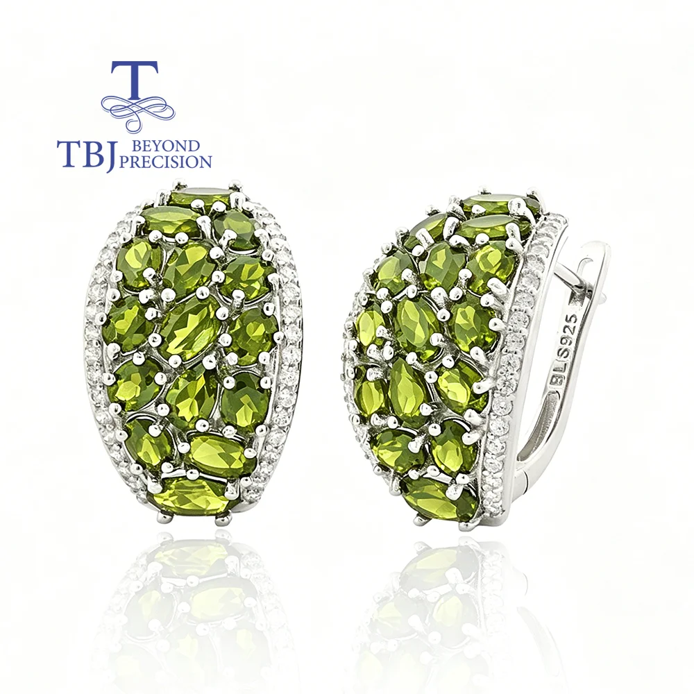 925 Sterling Silver Earrings with Natural Peridot August Birthstone Light Luxury Gemstone Fine Jewelry for Women Daily Party Wea
925 Sterling Silver Earrings with Natural Peridot August Birthstone Light Luxury Gemstone Fine Jewelry for Women Daily Party Wea