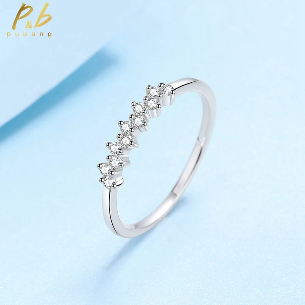 PuBang Fine Jewelry 100% 925 Sterling Silver GRA Moissanite Diamond Row Ring for Women Engagement Anniversary Gift Free Shipping
PuBang Fine Jewelry 100% 925 Sterling Silver GRA Moissanite Diamond Row Ring for Women Engagement Anniversary Gift Free Shipping