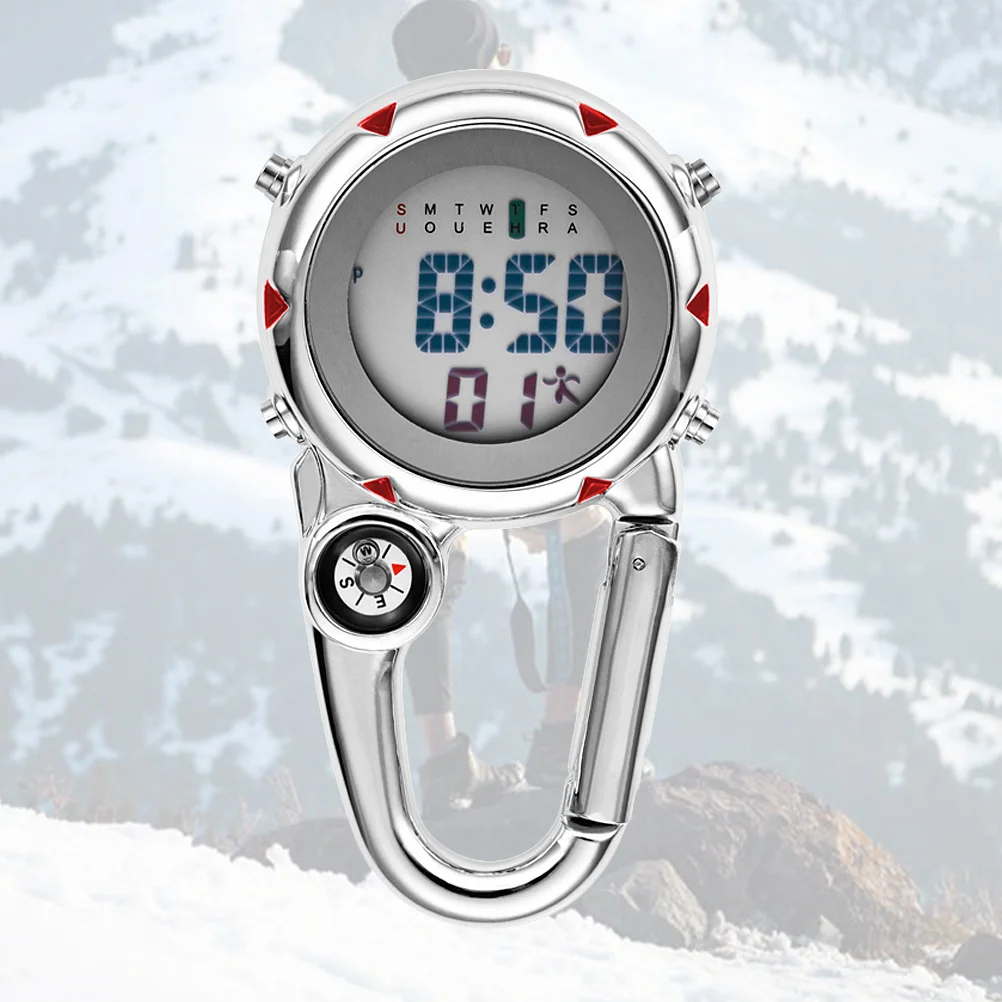 1Pcs Mini Carabiner Quartz Watch Waterproof Long Life Multifunctional Alarm Date Compass for Climbing Hiking Running
1Pcs Mini Carabiner Quartz Watch Waterproof Long Life Multifunctional Alarm Date Compass for Climbing Hiking Running