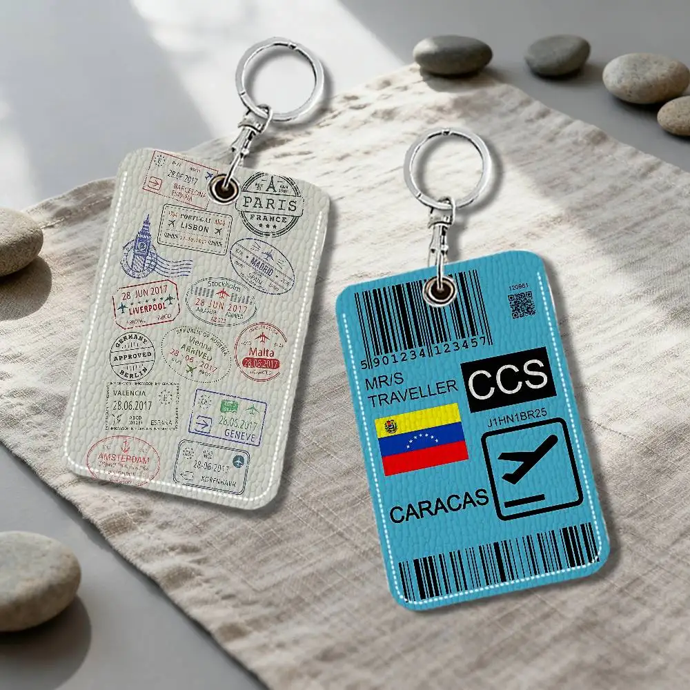 Funny World City Tourist Ticket Label Card Holder Keychain Key Ring Door Lock Access Protective Case For Security Gift
Funny World City Tourist Ticket Label Card Holder Keychain Key Ring Door Lock Access Protective Case For Security Gift