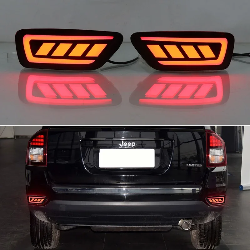 Задний бампер автомобиля для Jeep Compass 2011 2012 2013 2015, автоаксессуар, индикатор стоп-сигнала, светодиодный отражатель, стоп-сигнал
Задний бампер автомобиля для Jeep Compass 2011 2012 2013 2015, автоаксессуар, индикатор стоп-сигнала, светодиодный отражатель, стоп-сигнал