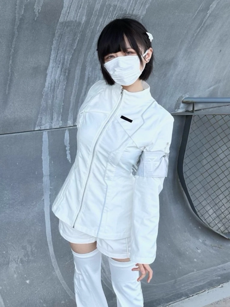 Harajuku Subculture Functional Style Outfits Women Punk Goth Patchwork Color Zipper Long Sleeve Jacket + Shorts + Leg Warmers
Harajuku Subculture Functional Style Outfits Women Punk Goth Patchwork Color Zipper Long Sleeve Jacket + Shorts + Leg Warmers