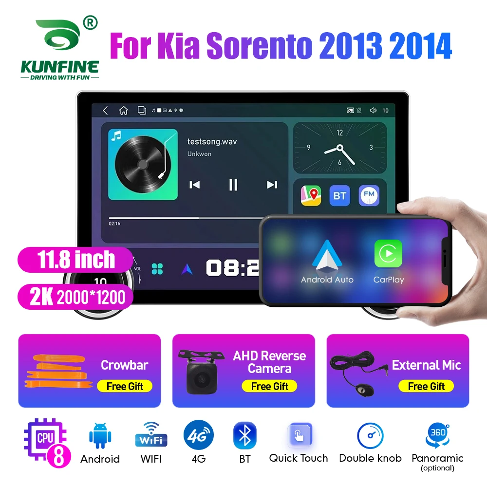 11.8 Inch 2K Double Knobs 2 Din Car Radio For Honda Sorento 2013-2014 Car Radio DVD Multimedia Video Player Android Auto Carplay
11.8 Inch 2K Double Knobs 2 Din Car Radio For Honda Sorento 2013-2014 Car Radio DVD Multimedia Video Player Android Auto Carplay