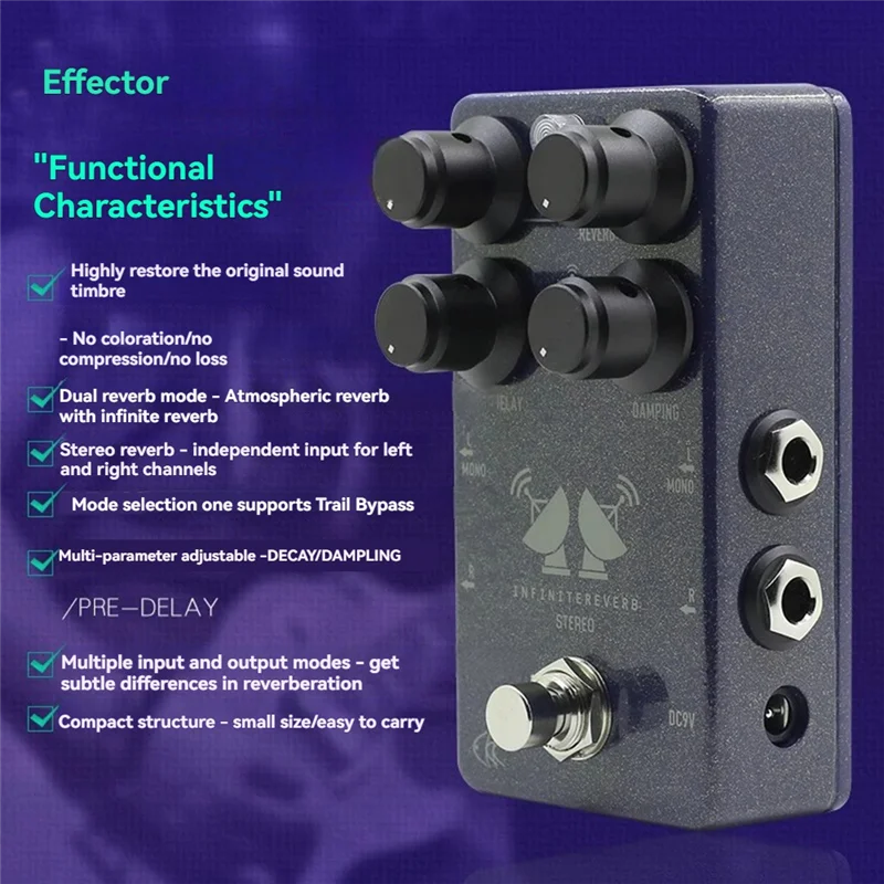 Stable Performance-STEREO Preamp/Overdrive/Distortion Guitar Bass Effect Pedal With Noise Gate Channel
Stable Performance-STEREO Preamp/Overdrive/Distortion Guitar Bass Effect Pedal With Noise Gate Channel