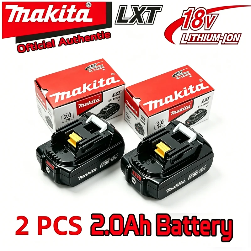 100% Genuine Makita 2Ah for Makita 18V Battery BL1860B BL1840 BL1830B BL1850B BL1850 BL1860 BL1815 Replacement Lithium Battery
100% Genuine Makita 2Ah for Makita 18V Battery BL1860B BL1840 BL1830B BL1850B BL1850 BL1860 BL1815 Replacement Lithium Battery