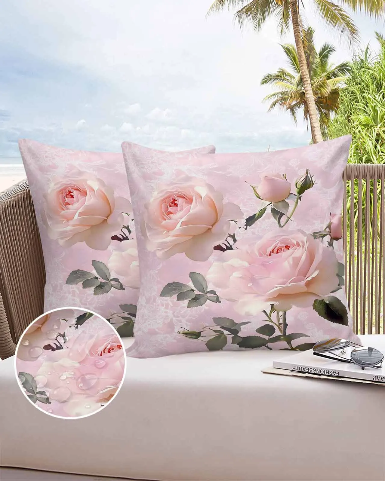 Nature Pink Rose Flower 2/4PCS Outdoor Pillowcase Waterproof Pillow Cover Case Garden Patio Cushion Covers Home Decor
Nature Pink Rose Flower 2/4PCS Outdoor Pillowcase Waterproof Pillow Cover Case Garden Patio Cushion Covers Home Decor