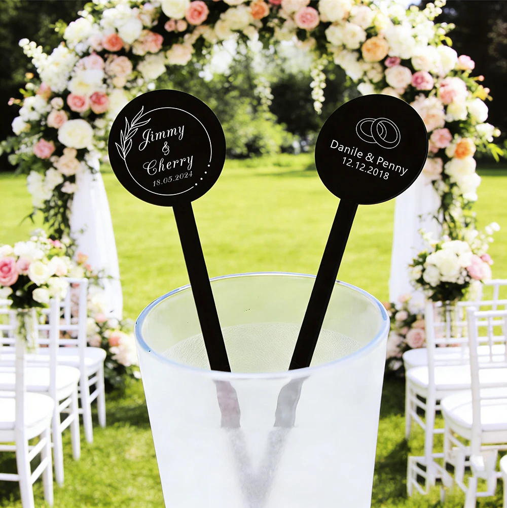 50Pcs Personalized Acrylic Printing Drink Stirrers Custom Drink Stirrers Glass Wine Charms Swizzle Cocktail Sticks Wedding Decor
50Pcs Personalized Acrylic Printing Drink Stirrers Custom Drink Stirrers Glass Wine Charms Swizzle Cocktail Sticks Wedding Decor