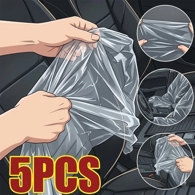 5pcs Disposable Car Seat Cover Plastic Steering Wheel Gear Shift Protector Waterproof Dustproof Auto Repair Service Mechanic Set
5pcs Disposable Car Seat Cover Plastic Steering Wheel Gear Shift Protector Waterproof Dustproof Auto Repair Service Mechanic Set