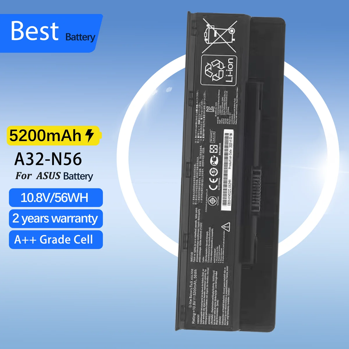 A31-N56 A32-N56 A33-N56 Laptop Battery For Asus N56 N56D N56D N56DY N56J N56JK N56VM N56VV N56VZ N56JN N56JR N56V N56VB N56VJ
A31-N56 A32-N56 A33-N56 Laptop Battery For Asus N56 N56D N56D N56DY N56J N56JK N56VM N56VV N56VZ N56JN N56JR N56V N56VB N56VJ