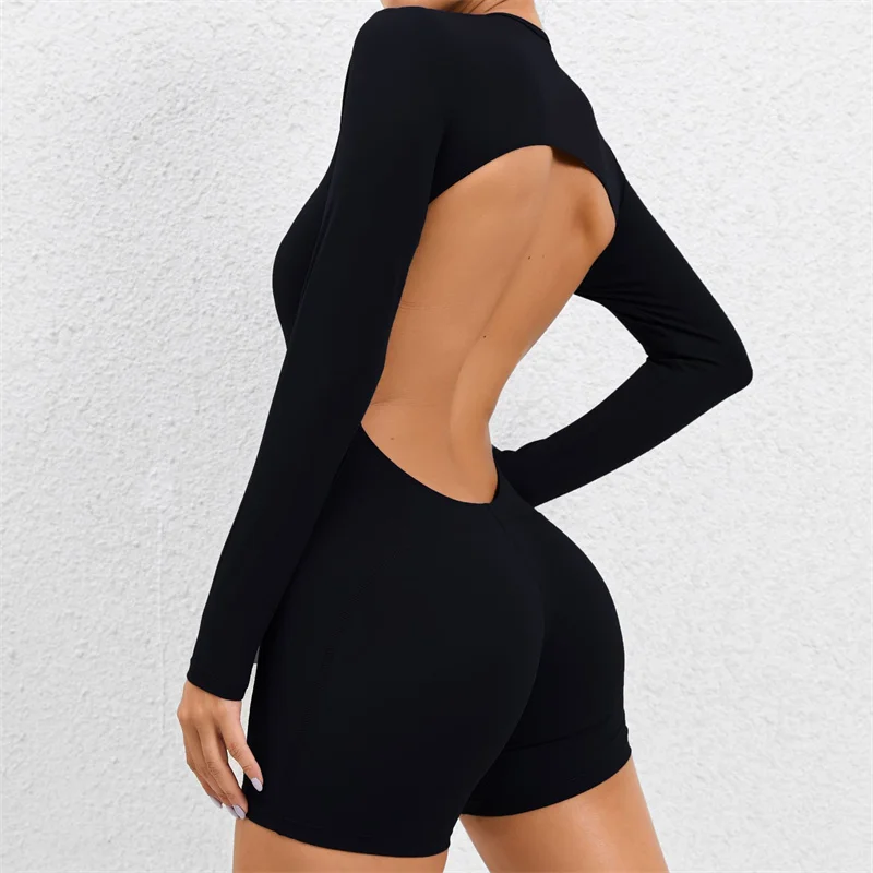 Hollow Backless Bodycon Jumpsuit Women Gym Fitness Romper One Piece Yoga Set Woman O Neck Long Sleeve Short Sport Jumpsuits
Hollow Backless Bodycon Jumpsuit Women Gym Fitness Romper One Piece Yoga Set Woman O Neck Long Sleeve Short Sport Jumpsuits