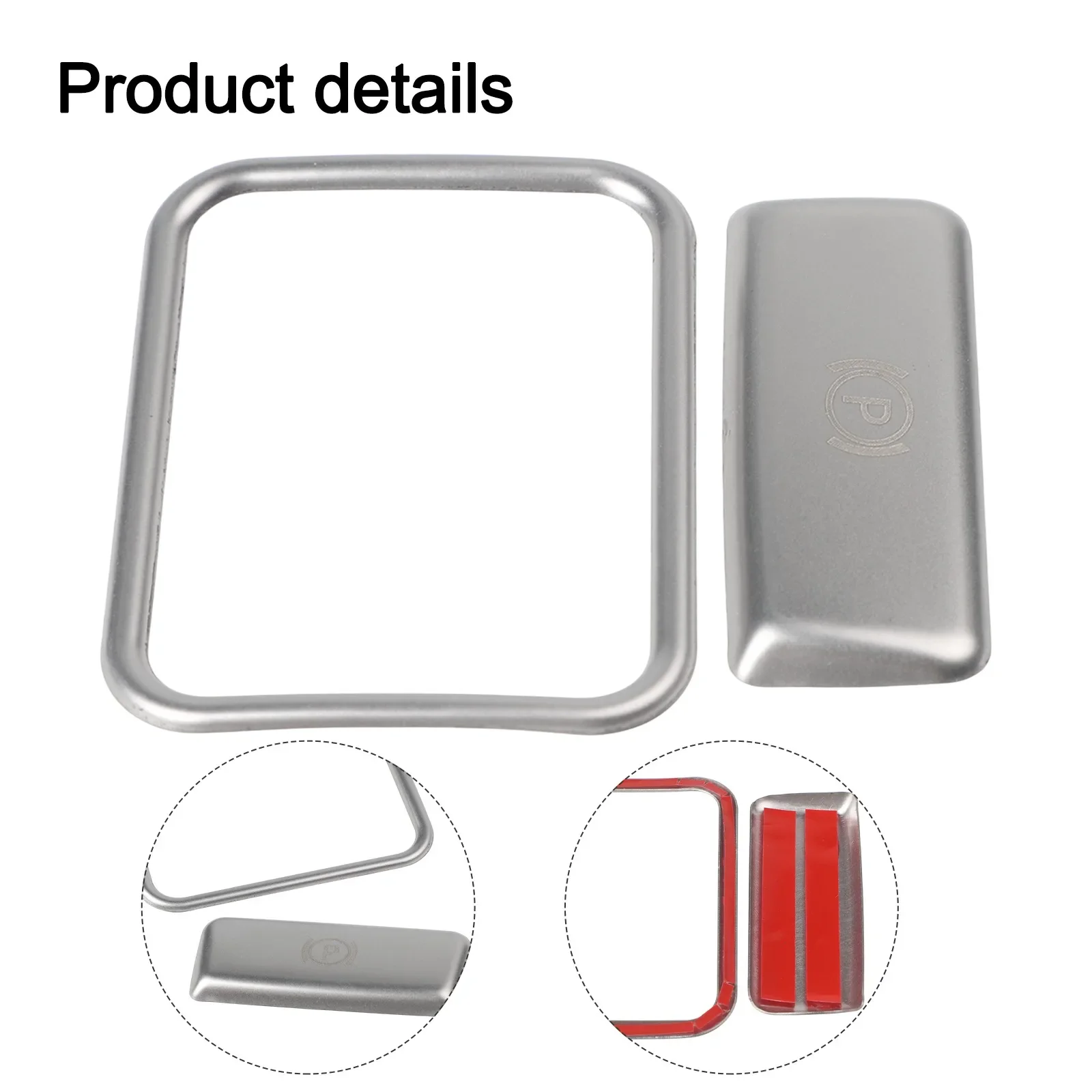P Button Frame Brake Switch Trim Parking Brake Control Left-Hand Drive Only Long-Lasting Interior Upgrade Silver
P Button Frame Brake Switch Trim Parking Brake Control Left-Hand Drive Only Long-Lasting Interior Upgrade Silver