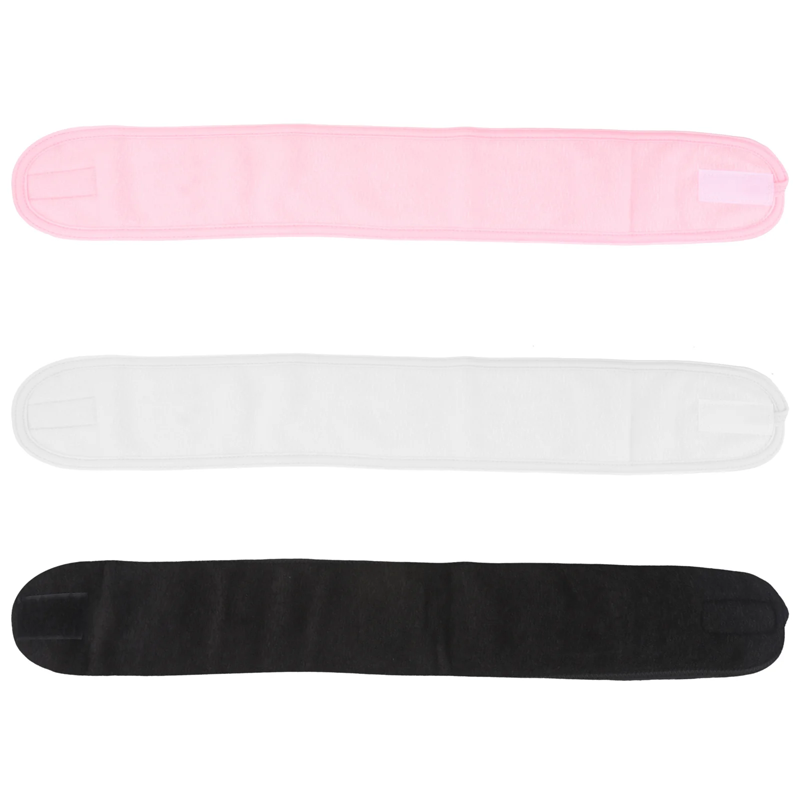 3pcs Headbands 23.6x3.3 Inch Black White Pink Hair Strap Adjustable Spa Facial Wristband Make Up Wrap For Shower 
3pcs Headbands 23.6x3.3 Inch Black White Pink Hair Strap Adjustable Spa Facial Wristband Make Up Wrap For Shower