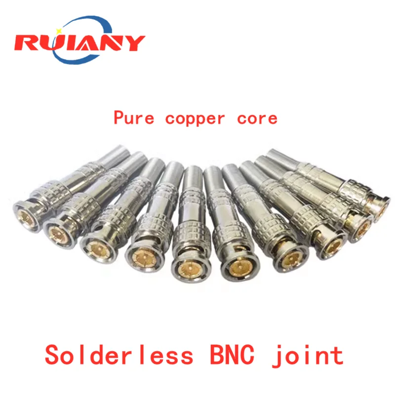 Surveillance video BNC connector coaxial line 75-5 Welding free q9 head all-copper bnc connector converter equipment accessories
Surveillance video BNC connector coaxial line 75-5 Welding free q9 head all-copper bnc connector converter equipment accessories