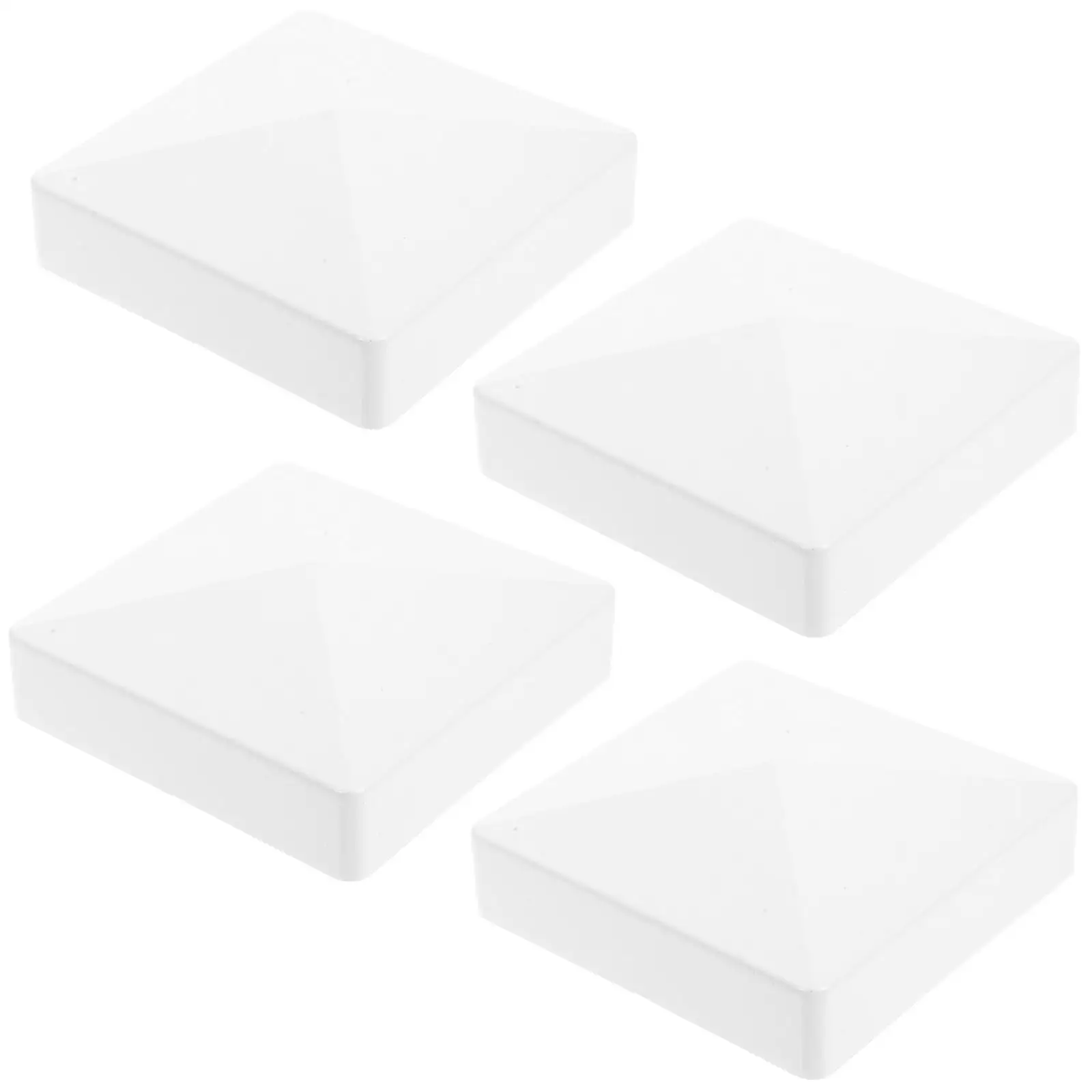PVC Fence Post Caps 4 Pcs Flat Tower Design Durable Waterproof Stain Resistant Vinyl Mailbox Lamp Post Covers
PVC Fence Post Caps 4 Pcs Flat Tower Design Durable Waterproof Stain Resistant Vinyl Mailbox Lamp Post Covers