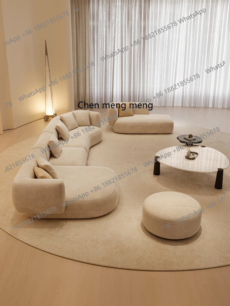 Frosted cloth large flat sofa cream style Italian minimalist combination princess curved sofa
Frosted cloth large flat sofa cream style Italian minimalist combination princess curved sofa
