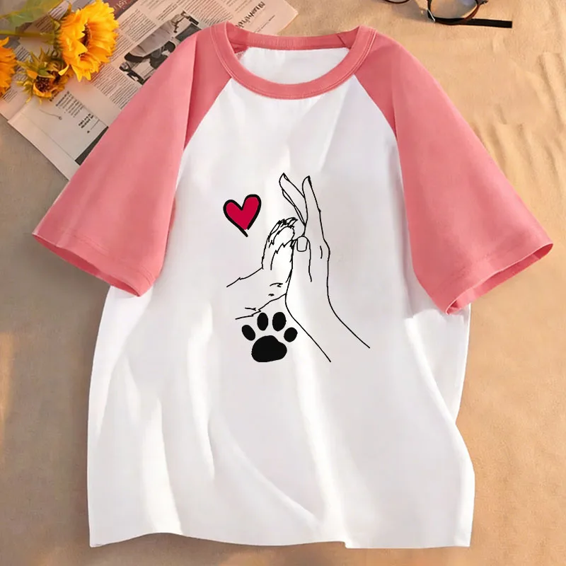 Cute Cat Paw Heart Kids Tshirts Summer Short Sleeve Tees Cartoon Boys Girls Clothes Kawaii Tops Y2K Children T-shirt
Cute Cat Paw Heart Kids Tshirts Summer Short Sleeve Tees Cartoon Boys Girls Clothes Kawaii Tops Y2K Children T-shirt