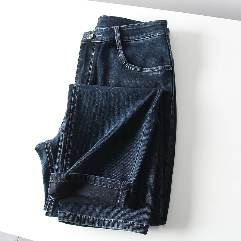 Comfortable Straight Leg Men's Denim Jeans High Waist Zipper Fly Fashion Urban Style Pure Color Casual Autumn Long Pants
Comfortable Straight Leg Men's Denim Jeans High Waist Zipper Fly Fashion Urban Style Pure Color Casual Autumn Long Pants