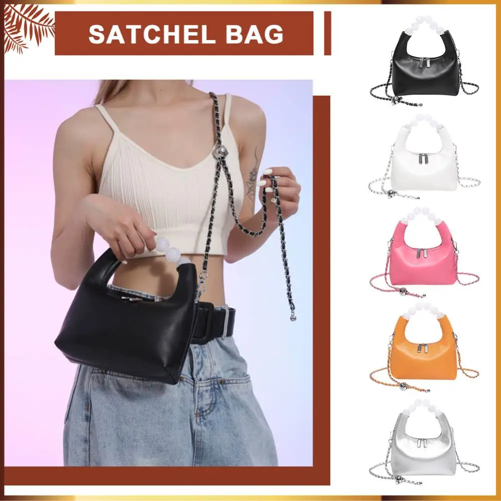 Women Pearl Handle Dinner Bag with Chain Soft Crossbody Bag PU Leather Versatile Sling Bag Shopping Work Commute Bag
Women Pearl Handle Dinner Bag with Chain Soft Crossbody Bag PU Leather Versatile Sling Bag Shopping Work Commute Bag