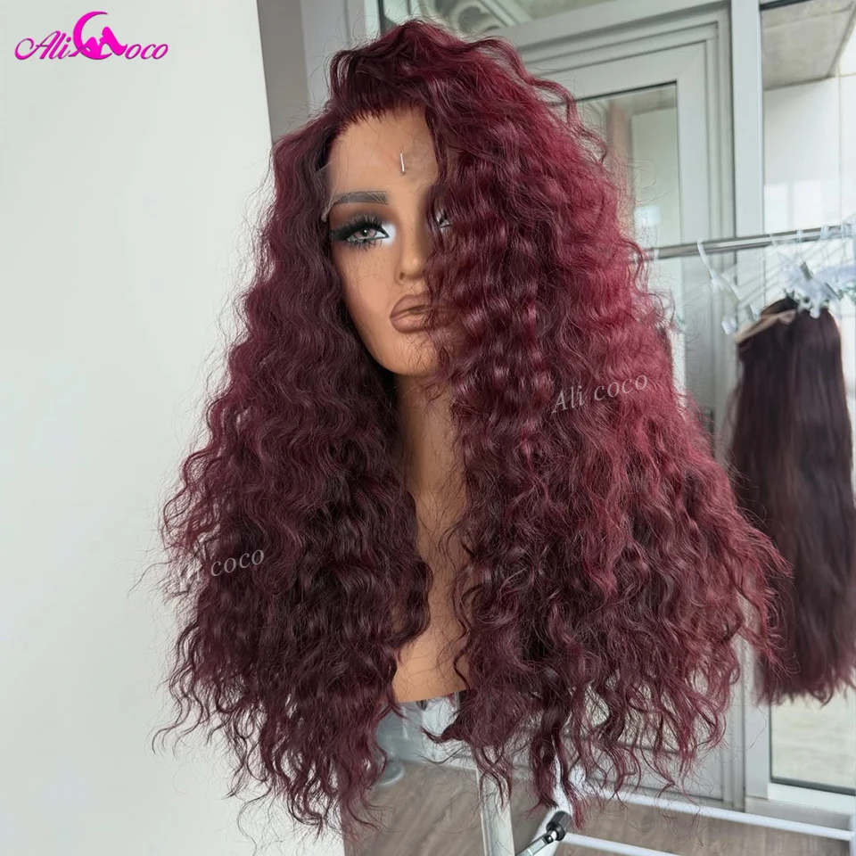 99J Dark Burgundy Wine Color Deep Wave Lace Front Human Hair Wigs Drawstring Wig Pre Plucked for Women Transparent Lace Glueless
99J Dark Burgundy Wine Color Deep Wave Lace Front Human Hair Wigs Drawstring Wig Pre Plucked for Women Transparent Lace Glueless