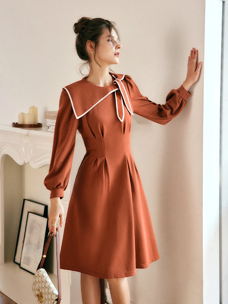 OLrain French Womens Medium Length Dress 2025 Spring Summer Irregular Sailor Collar Spliced Long Sleeve Evening Dress O22QL63212
OLrain French Womens Medium Length Dress 2025 Spring Summer Irregular Sailor Collar Spliced Long Sleeve Evening Dress O22QL63212