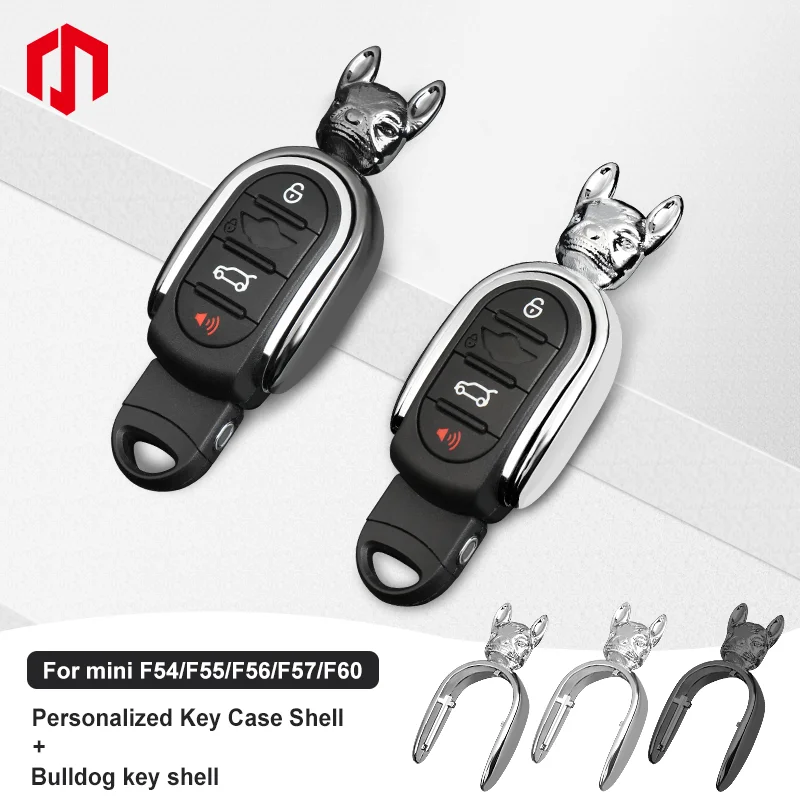 3D Metal Bulldog Car Key Case Cover Protection Shell For Mini Cooper F56 F55 F60 F54 F57 Car Key Chain Decoration Accessories
3D Metal Bulldog Car Key Case Cover Protection Shell For Mini Cooper F56 F55 F60 F54 F57 Car Key Chain Decoration Accessories