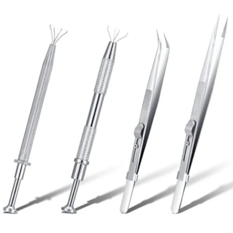 Пинцет из нержавеющей стали без пазов, нескользящий, устойчивый к царапинам, с точным захватом, специальный зажимной инструмент для ювелирных изделий и бриллиантов
Пинцет из нержавеющей стали без пазов, нескользящий, устойчивый к царапинам, с точным захватом, специальный зажимной инструмент для ювелирных изделий и бриллиантов