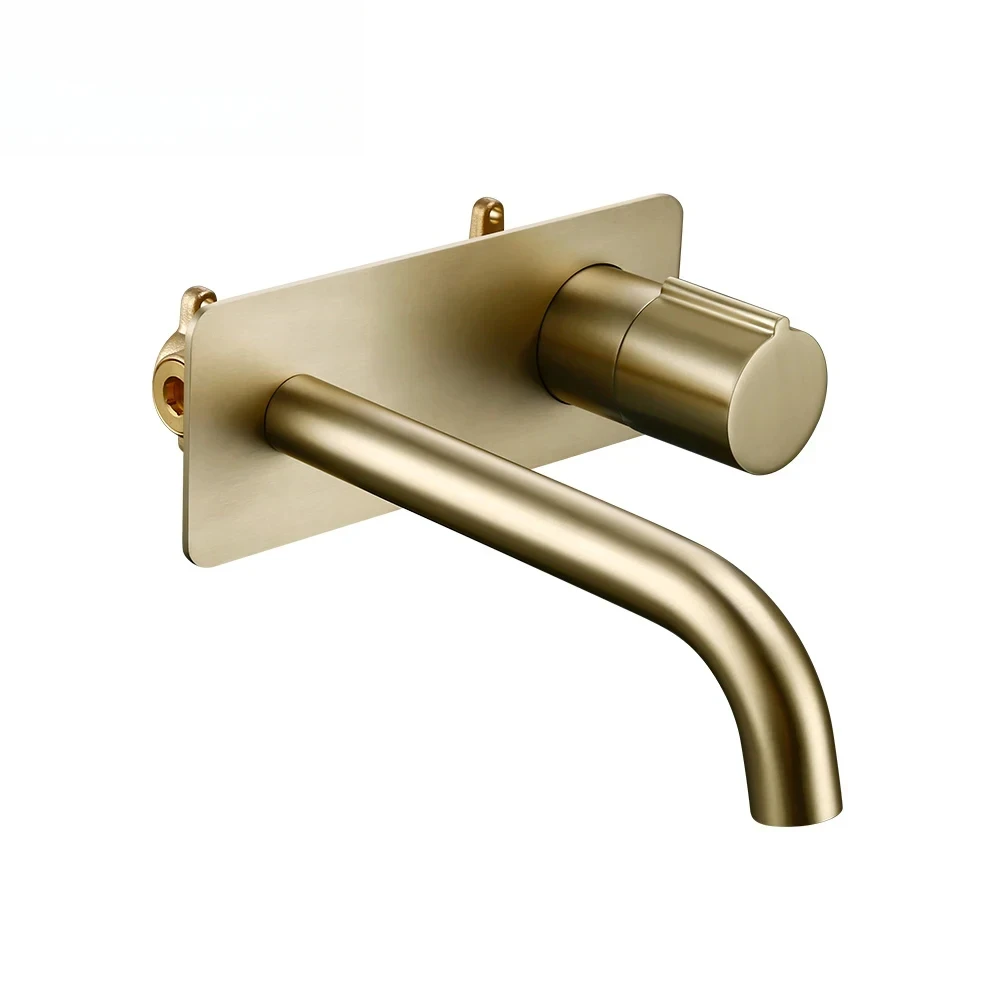 Wall mounted mixed water tank faucet, dual control single handle faucet, solid brass rose gold faucet, hot and cold water
Wall mounted mixed water tank faucet, dual control single handle faucet, solid brass rose gold faucet, hot and cold water