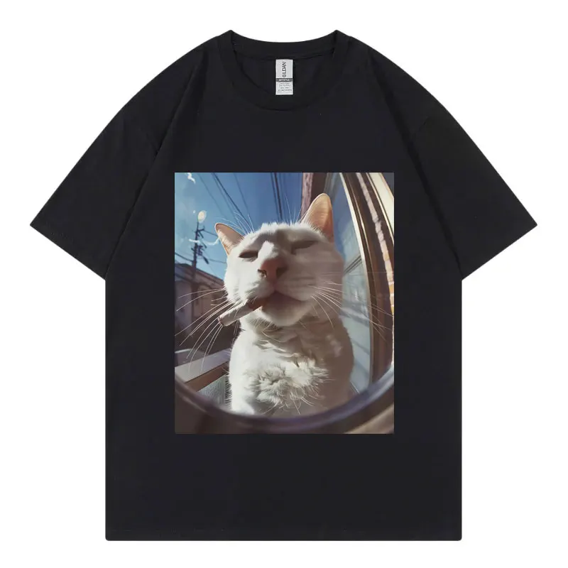 Funny Smoking Cat Meme Graphic T Shirts Men Women Clothing Harajuku Y2k T-shirt Fashion Casual Short Sleeve T-shirts Streetwear
Funny Smoking Cat Meme Graphic T Shirts Men Women Clothing Harajuku Y2k T-shirt Fashion Casual Short Sleeve T-shirts Streetwear