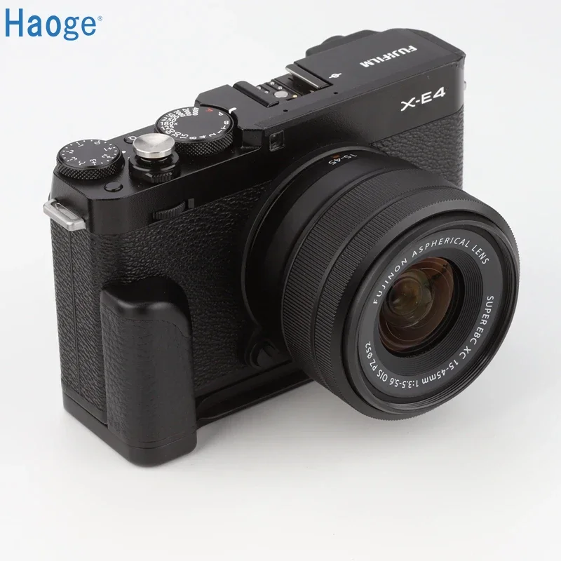 Haoge Dedicated Metal Hand Grip for Fujifilm Fuji X-E4 xe4 Camera Bracket Arca Swiss Type Quick Release Tripod Plate HG-XE4
Haoge Dedicated Metal Hand Grip for Fujifilm Fuji X-E4 xe4 Camera Bracket Arca Swiss Type Quick Release Tripod Plate HG-XE4