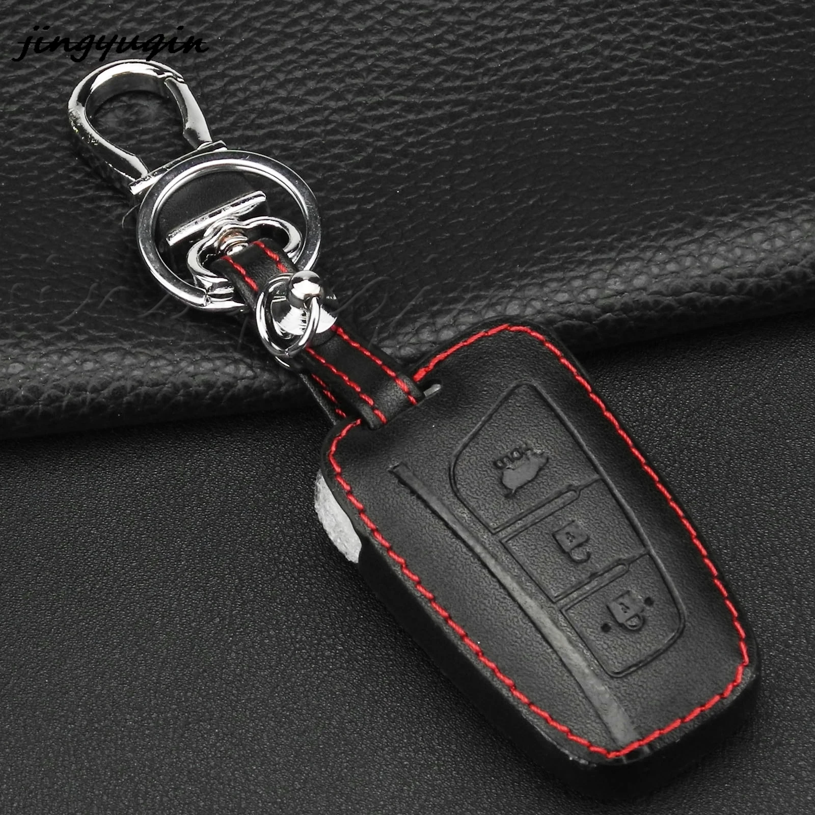 jingyuqin 10pcs/lot 3 Buttons Leather Remote Car Key Case For Hyundai Santa Fe Grand Keychain key Accessories
jingyuqin 10pcs/lot 3 Buttons Leather Remote Car Key Case For Hyundai Santa Fe Grand Keychain key Accessories