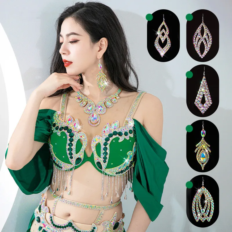 Exotic Sparkle Earring Women Belly Dance Oriental Egypt Costume Accessory Dancer Show Performance Shine Rhinestone Jewelry New
Exotic Sparkle Earring Women Belly Dance Oriental Egypt Costume Accessory Dancer Show Performance Shine Rhinestone Jewelry New