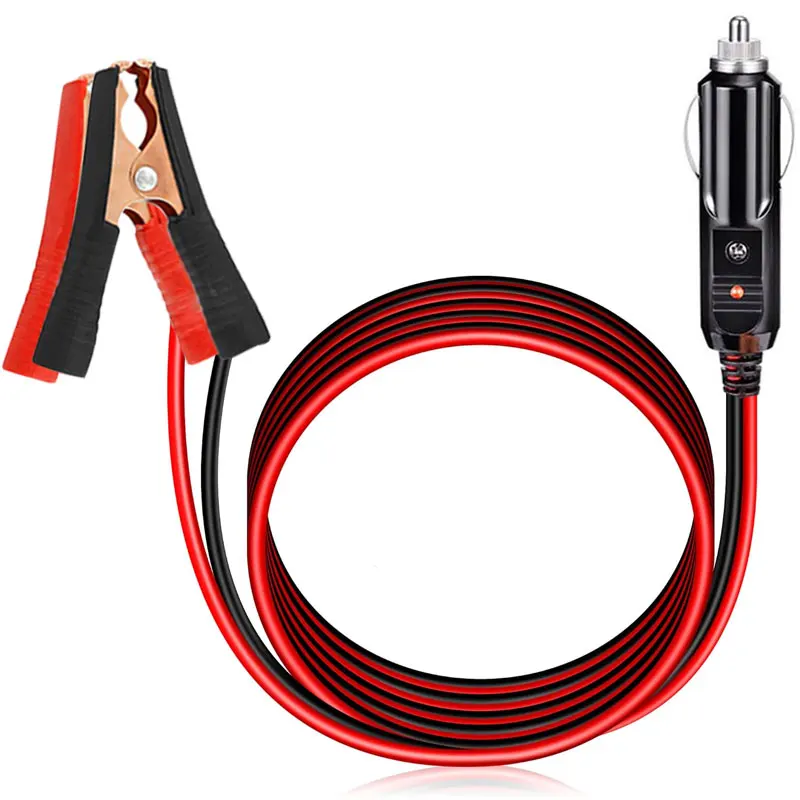 1.5m/5Ft Car Cigarette Lighter to Alligator Clips for Cigarette Socket of Jackery EcoFlow Anker Allpowers Portable Power Station
1.5m/5Ft Car Cigarette Lighter to Alligator Clips for Cigarette Socket of Jackery EcoFlow Anker Allpowers Portable Power Station