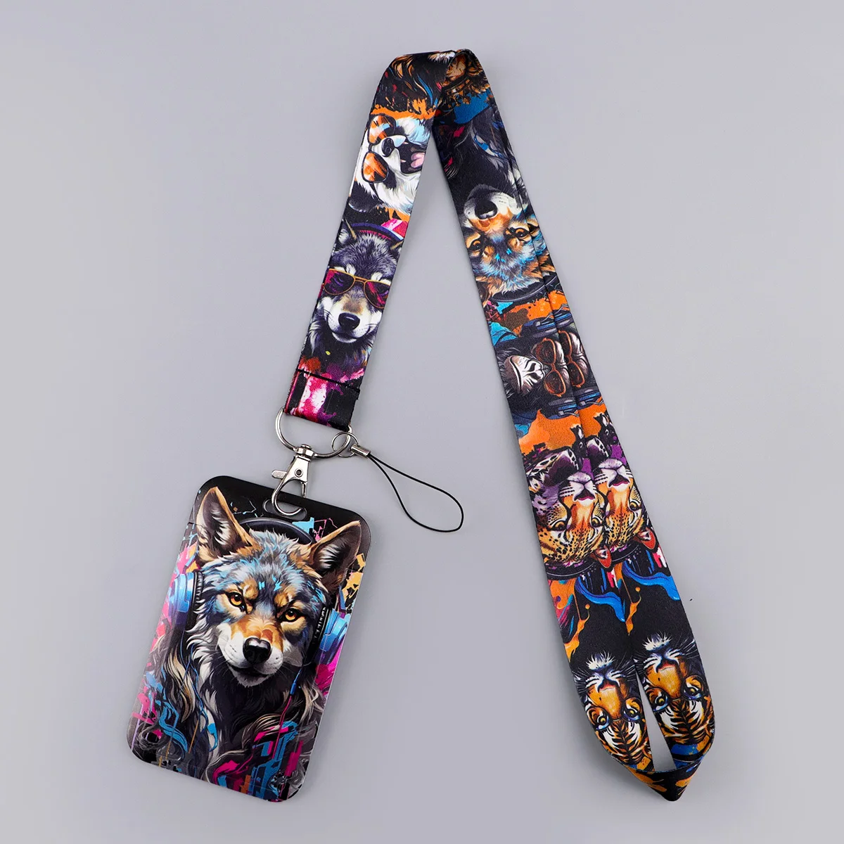 LX1611 Cool Wolf Шейный ремешок-шнурок для ключей, брелок, держатель для бейджей и ID-карт, мужской шнурок-лариат для ключей и аксессуаров
LX1611 Cool Wolf Шейный ремешок-шнурок для ключей, брелок, держатель для бейджей и ID-карт, мужской шнурок-лариат для ключей и аксессуаров