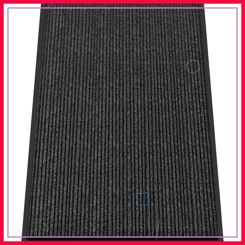 4'x6' Front Door Mat, Indoor Outdoor Entrance Mat, Heavy Duty Non Slip Rubber Backing, Black
4'x6' Front Door Mat, Indoor Outdoor Entrance Mat, Heavy Duty Non Slip Rubber Backing, Black