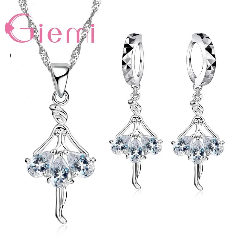 Exquisite Dance Girl Pattern 925 Sterling Silver Jewelry Set For Women Birthday Gift Beautifully Pendant Necklace Charm Earring
Exquisite Dance Girl Pattern 925 Sterling Silver Jewelry Set For Women Birthday Gift Beautifully Pendant Necklace Charm Earring