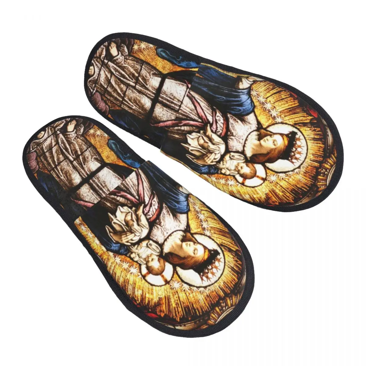 The Virgin Mary Guest Slippers for Bathroom Women Custom Print Catholic Our Lady of Guadalupe House Slipper
The Virgin Mary Guest Slippers for Bathroom Women Custom Print Catholic Our Lady of Guadalupe House Slipper