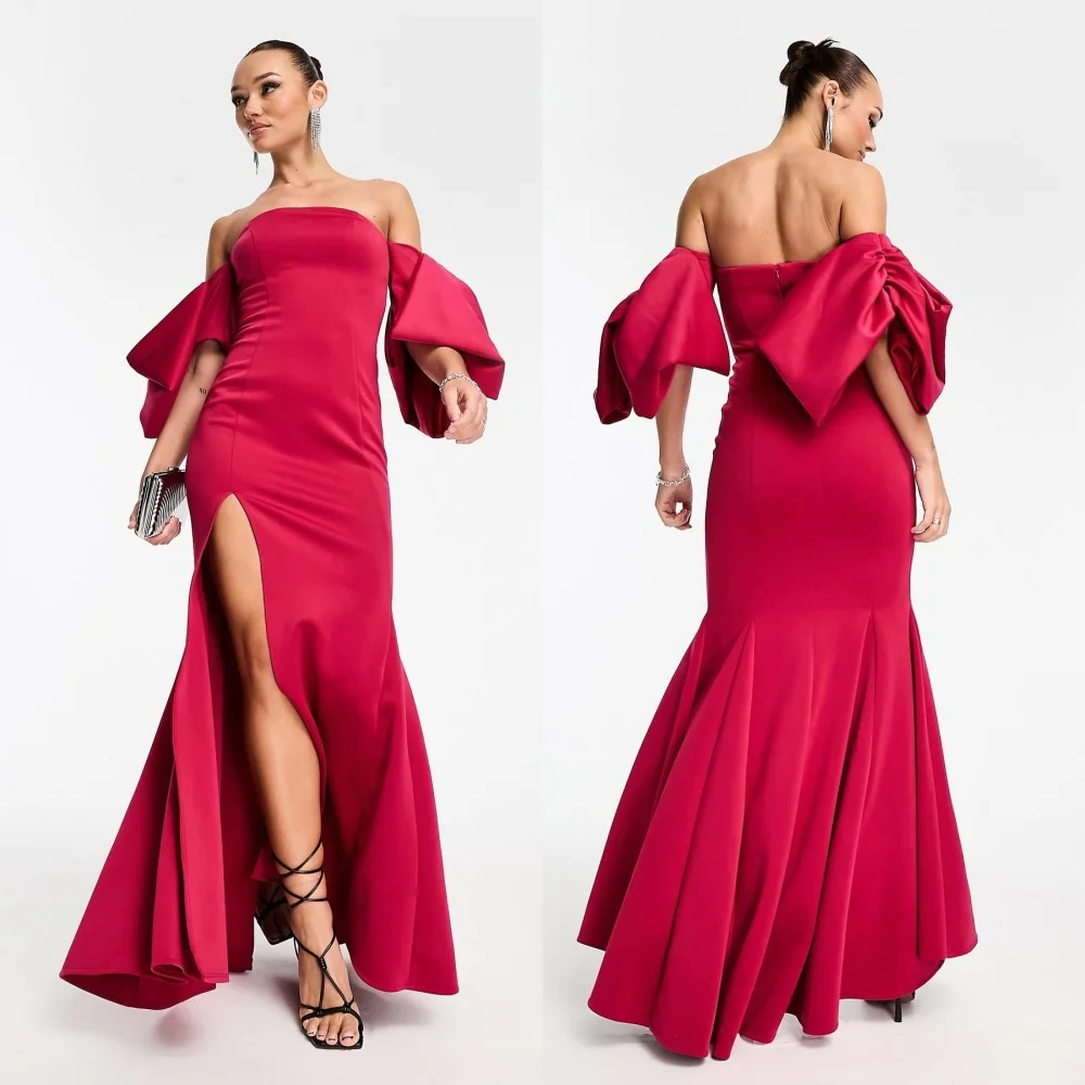 Customized Charmeuse Pleat Off-the-shoulder Trumpet Long Dresses Bespoke Occasion Simple Elegant Formal Evening
Customized Charmeuse Pleat Off-the-shoulder Trumpet Long Dresses Bespoke Occasion Simple Elegant Formal Evening