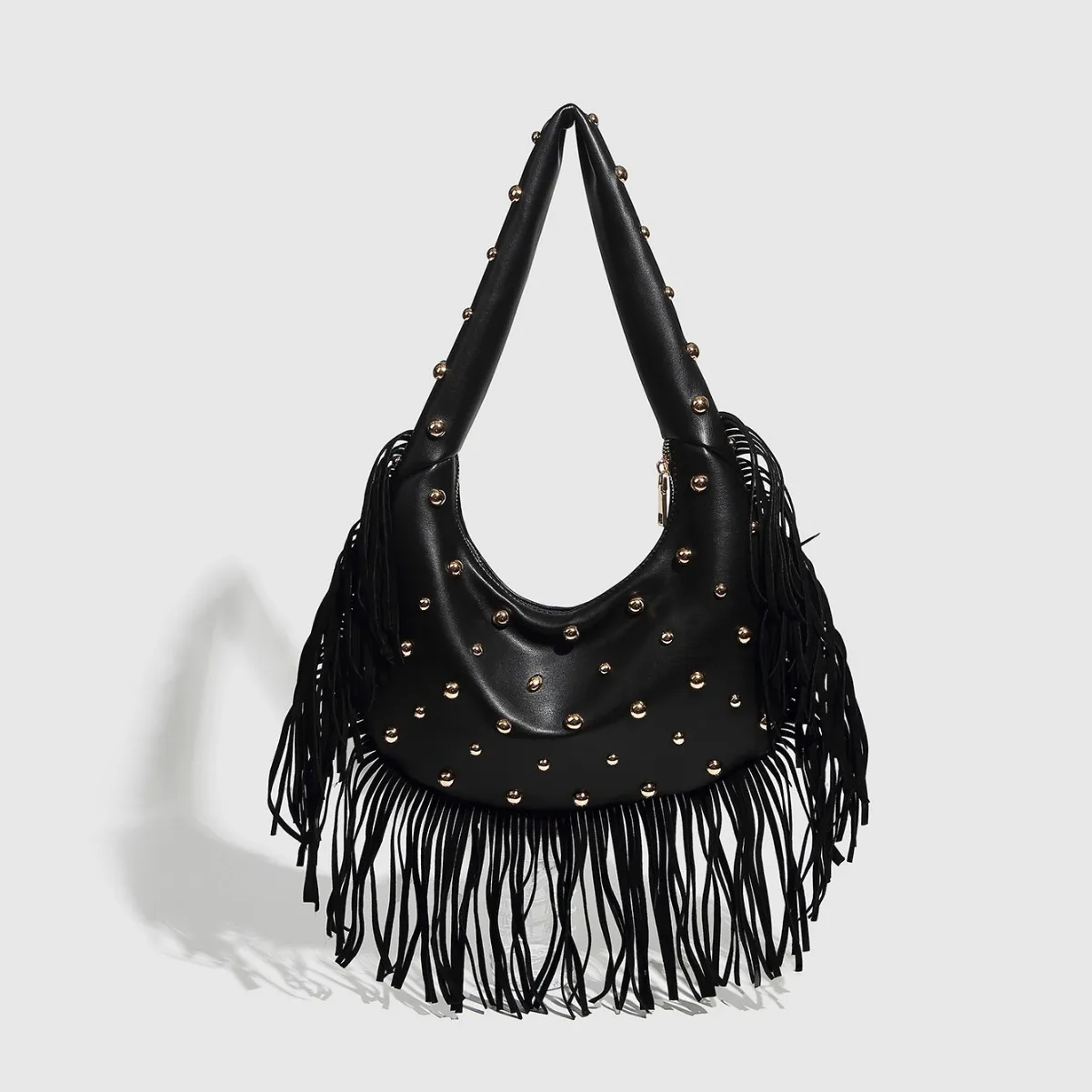New Fashion Punk Tassel Design Handheld Women's Bag Versatile Rivet Personalized Underarm Shoulder Bags for Woman 2025 Tote
New Fashion Punk Tassel Design Handheld Women's Bag Versatile Rivet Personalized Underarm Shoulder Bags for Woman 2025 Tote