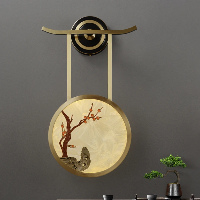 Copper Wall Lamp Modern Chinese Style Living Room Lamp Bedroom Bedside Lamp Tea Room Study Lamp
Copper Wall Lamp Modern Chinese Style Living Room Lamp Bedroom Bedside Lamp Tea Room Study Lamp