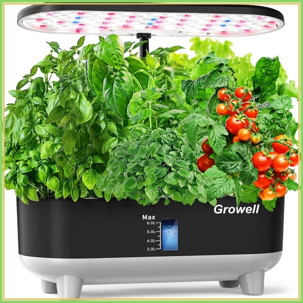16-Pod Indoor Hydroponic Growing System with 28W Full Spectrum LED, Auto Timer, 8L Tank
16-Pod Indoor Hydroponic Growing System with 28W Full Spectrum LED, Auto Timer, 8L Tank