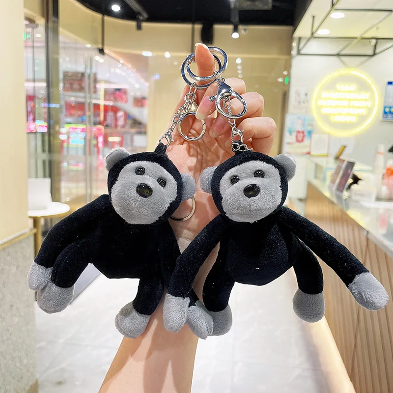 Cartoon Plush Gorilla Keychain Soft Stuffed Animal KeyRing Cute Backpack Charm for Couples Students Bag Pendant Birthday Gifts
Cartoon Plush Gorilla Keychain Soft Stuffed Animal KeyRing Cute Backpack Charm for Couples Students Bag Pendant Birthday Gifts