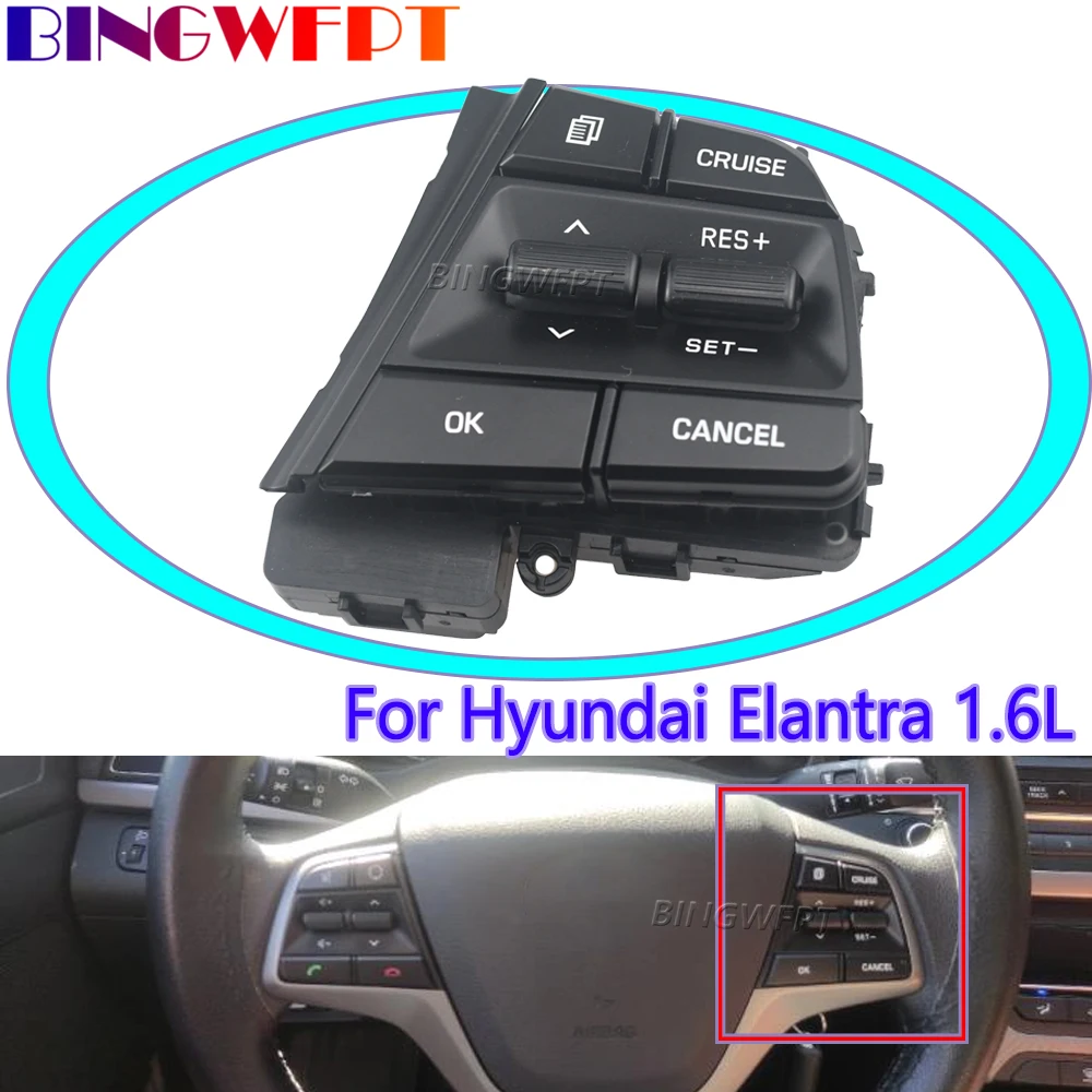 Right With Blue Backlight Car Multifunctional Steering Wheel Cruise Control Buttons Switch For Hyundai Elantra 1.6L 2016-2018
Right With Blue Backlight Car Multifunctional Steering Wheel Cruise Control Buttons Switch For Hyundai Elantra 1.6L 2016-2018
