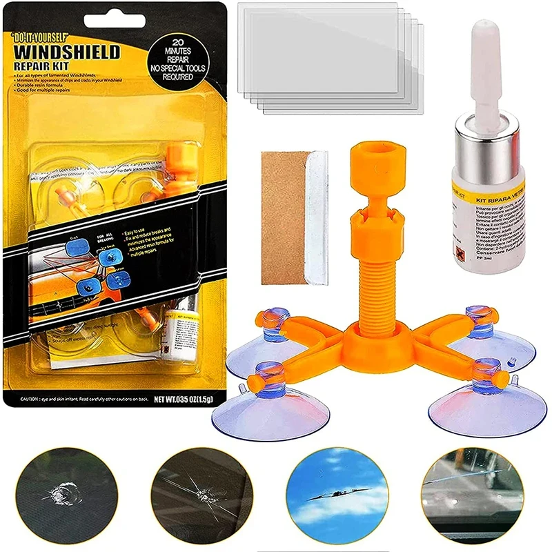 Windshield Repair Kit – DIY Quick-Fix Solution for Cracks & Chips, Includes UV-Curing Resin, Sealing Tools, and Automatic Window
Windshield Repair Kit – DIY Quick-Fix Solution for Cracks & Chips, Includes UV-Curing Resin, Sealing Tools, and Automatic Window