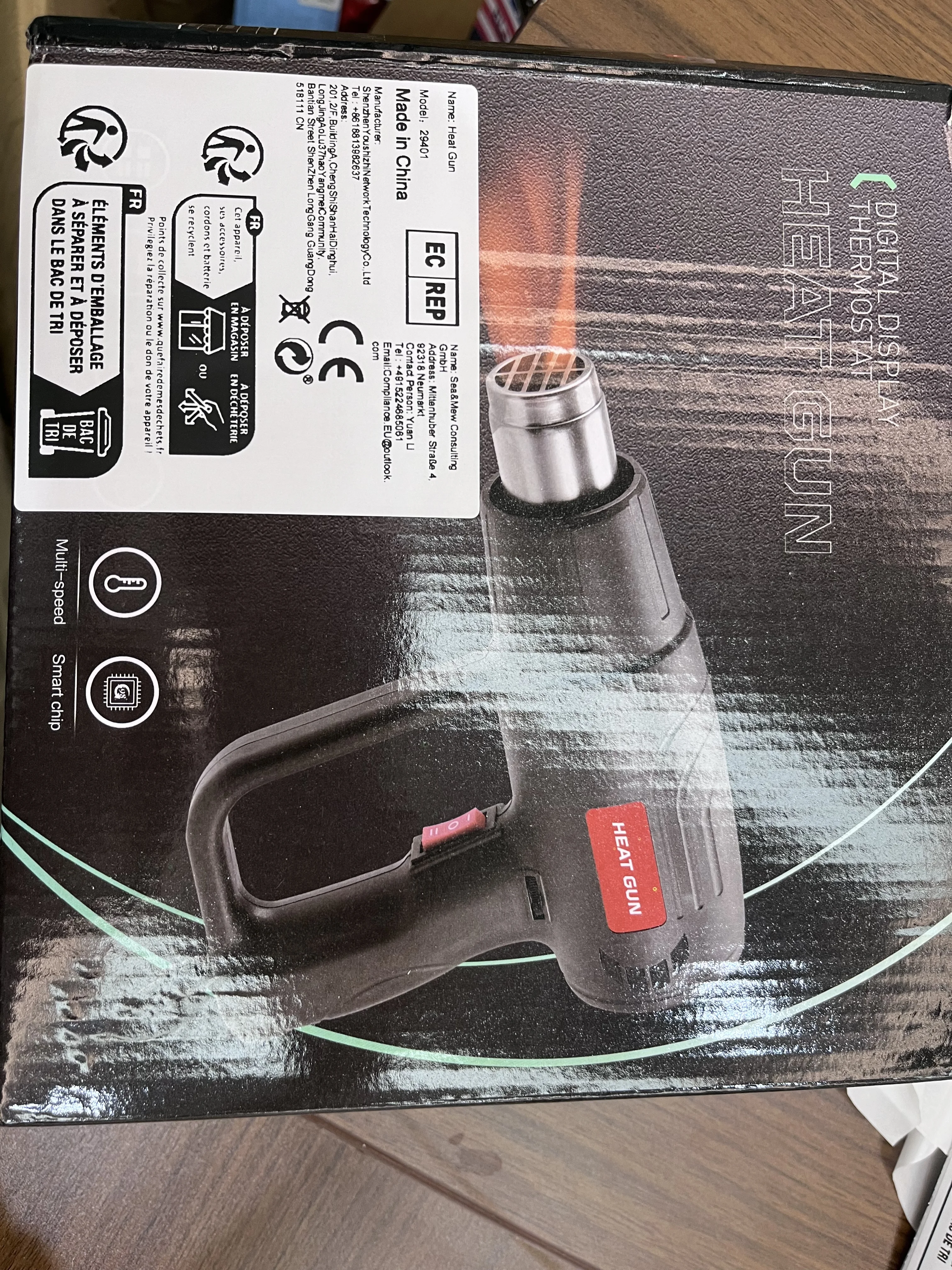 Soldering Wrap Blower Heater NO LCD Electric Hot Air Gun Variable Temperature Hair Dryer Power Tool 60-600℃ 2000W 50HZ Heat Gun
Soldering Wrap Blower Heater NO LCD Electric Hot Air Gun Variable Temperature Hair Dryer Power Tool 60-600℃ 2000W 50HZ Heat Gun